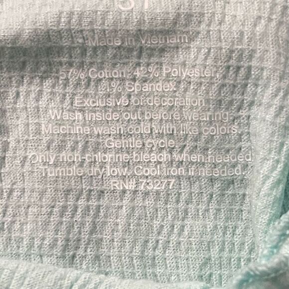 Jumping Beans Toddler Girl’s Aqua Blue Tie Shoulder Tank Top 5T - Picture 5 of 8